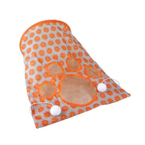 Tdkjfoutr Katzentunneltaschen im 4-Stil für Hauskatzen, Neues Haustier-Katzenspieltunnelspielzeug, Zusammenklappbare, Interaktive Katzenbohrtasche, Langlebig, Einfach zu Bedienen von Tdkjfoutr