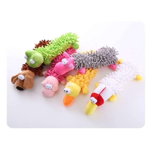 Tdkjfoutr Plüschspielzeug für Hunde mit Geräuschen, Quietschendes, Interaktives Mopps, Fussel, F Tdkjfoutr Plüschspielzeug für Hunde mit Geräuschen, Quietschendes, Interaktives Mopps, Fussel, F von Tdkjfoutr