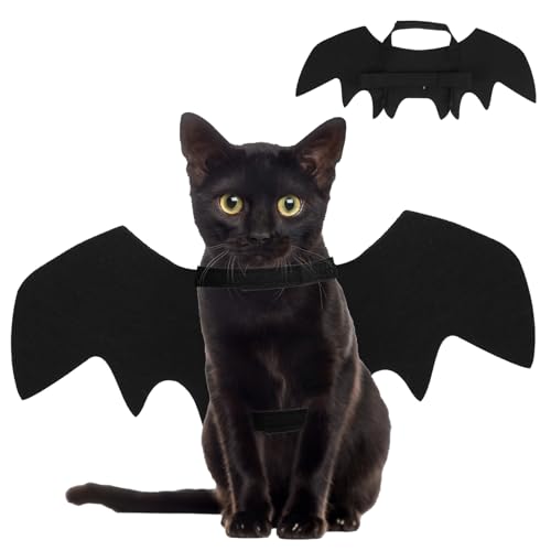 Katze Fledermaus Kostüm, Halloween Haustier Kostüme, Kostüm Für Hund Katze, Fledermausflügel Kostüm, Katzenbekleidung Halloween Verkleidung für Haustiere für Halloween, Karneval, Partys Katze Fledermaus Kostüm, Halloween Haustier Kostüme, Kostüm Für Hund Katze, Fledermausflügel Kostüm, Katzenbekleidung Halloween Verkleidung für Haustiere für Halloween, Karneval, Partys von Teaaha