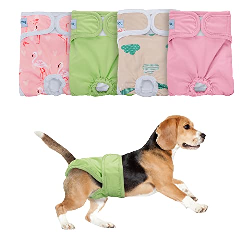 Teamoy Wiederverwendbare Hündin Windel, Waschbare Hundewindelwindeln für Hündinnen, Super saugfähige Damenbinden Höschen,XS Teamoy Wiederverwendbare Hündin Windel, Waschbare Hundewindelwindeln für Hündinnen, Super saugfähige Damenbinden Höschen,XS von Teamoy