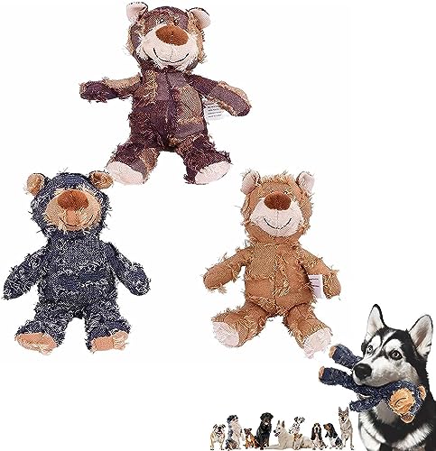 Tebinzi 3 Extreme Bear Hundespielzeug | ExtremeBear für schwere Kauer | Hundebegleiter für schweres Kauen | Extreme Bear Mehrzweck-Hundespielzeug | Hund Stofftiere Kauspielzeug | Quietschendes Tebinzi 3 Extreme Bear Hundespielzeug | ExtremeBear für schwere Kauer | Hundebegleiter für schweres Kauen | Extreme Bear Mehrzweck-Hundespielzeug | Hund Stofftiere Kauspielzeug | Quietschendes von Tebinzi