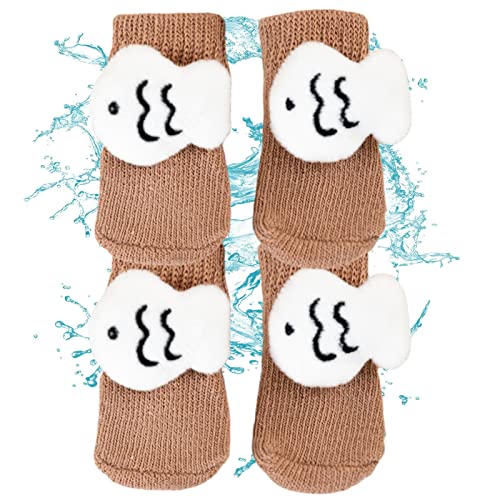 Tebinzi Grip-Socken für Hunde - Anti-Rutsch-Socken Cartoon Grip Paw Protector für Hund | Polyester-Hundebedarf ohne Pilling für den Außenbereich, Bequeme, Nicht brechende Socken für den täglichen von Tebinzi