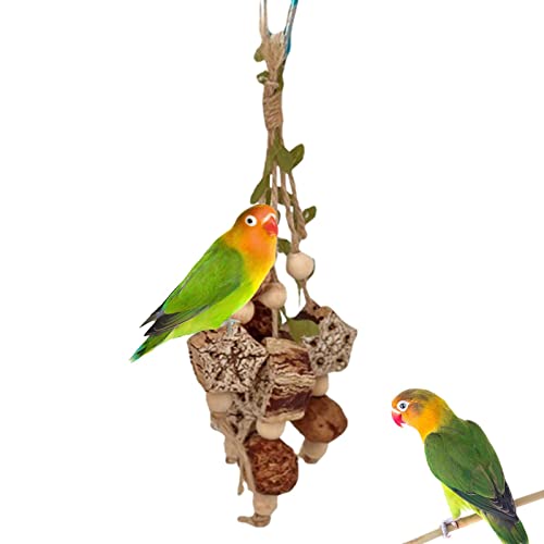 Vogel Buntes Kauspielzeug | Hangings Colorful Pet Birds Cage Toys | Artikel Parrot Bite Pet Bird Toy für Papageientraining Bird Swing Beißspielzeug Tebinzi von Tebinzi