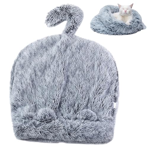 tedious Plüsch Katzen Schlafsack Katzenbetten für Wohnungskatzen 2-in-1 halbgeschlossene, winterwarme Katzenbetthöhle Bequeme, Flauschige Katzenschlafhöhle, Nest, Heimtierbedarf und Welpen tedious Plüsch Katzen Schlafsack Katzenbetten für Wohnungskatzen 2-in-1 halbgeschlossene, winterwarme Katzenbetthöhle Bequeme, Flauschige Katzenschlafhöhle, Nest, Heimtierbedarf und Welpen von Tedious