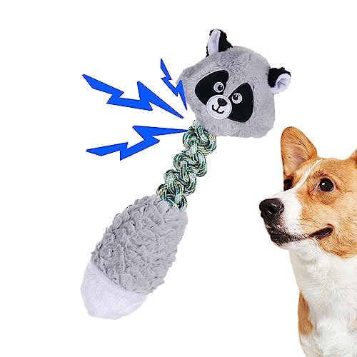 Tedious Plüschtiere zum Zahnen für Welpen, Quetschspielzeug für Hunde,Hundespielzeug in Tierform mit Sound | Welpengeräusche erzeugendes Spielzeug zur Zahnreinigung für Wohnzimmer, Camping, Parks, von Tedious
