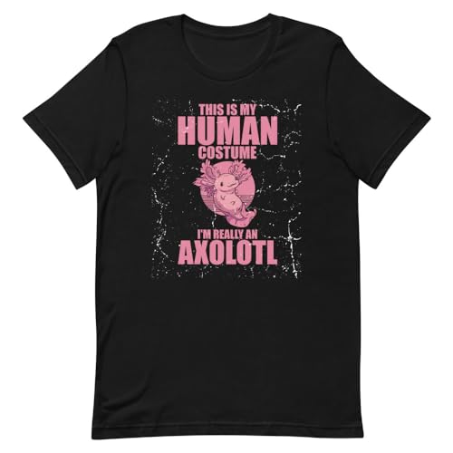 Neuheit Dies ist mein menschliches Kostüm Ich bin ein Axolotl einzigartiges Haustier urkomisch exotisch 2 schwarz von Teegarb Letter Blanket