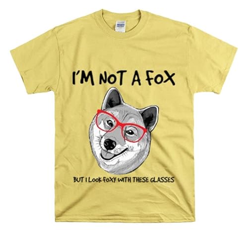 Shirt Lustiges Foxy Looking Shiba Lustiger Hund mit Brille Tier Haustier Lustig Verspielt T-Shirt Unisex Heavy Cotton Tee Gänseblümchen/L Shirt Lustiges Foxy Looking Shiba Lustiger Hund mit Brille Tier Haustier Lustig Verspielt T-Shirt Unisex Heavy Cotton Tee Gänseblümchen/L von Teegarb Letter Blanket