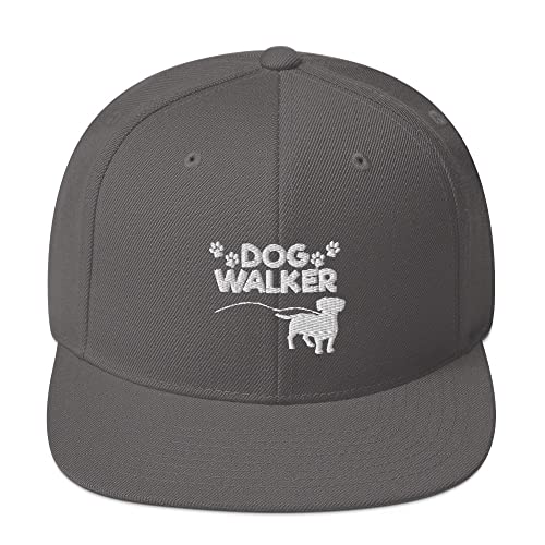 Teegarb Snapback Hat Dog Walker Doggie Walking Work Lover Pet, Dunkelgrau, Einheitsgröße Teegarb Snapback Hat Dog Walker Doggie Walking Work Lover Pet, Dunkelgrau, Einheitsgröße von Teegarb