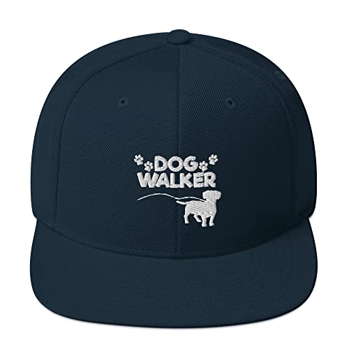 Teegarb Snapback Hat Dog Walker Doggie Walking Work Lover Pet, Dunkelmarineblau, Einheitsgröße Teegarb Snapback Hat Dog Walker Doggie Walking Work Lover Pet, Dunkelmarineblau, Einheitsgröße von Teegarb