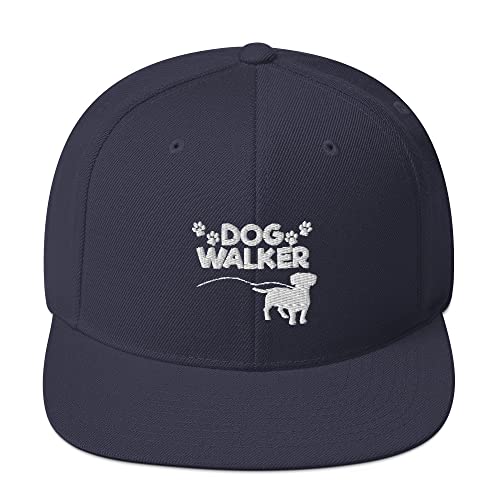 Teegarb Snapback Hat Dog Walker Doggie Walking Work Lover Pet, Marineblau, Einheitsgröße Teegarb Snapback Hat Dog Walker Doggie Walking Work Lover Pet, Marineblau, Einheitsgröße von Teegarb