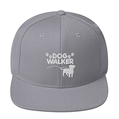 Teegarb Snapback Hat Dog Walker Doggie Walking Work Lover Pet, Silber, Einheitsgröße Teegarb Snapback Hat Dog Walker Doggie Walking Work Lover Pet, Silber, Einheitsgröße von Teegarb