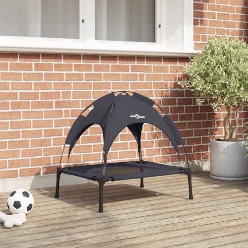 Erhöhtes Hundebett für mittelgroße Hunde, abnehmbares Dach, robuste Metallkonstruktion, wasserdicht, ideal für drinnen und draußen Erhöhtes Hundebett für mittelgroße Hunde, abnehmbares Dach, robuste Metallkonstruktion, wasserdicht, ideal für drinnen und draußen von Teenpull