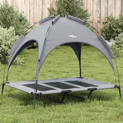 Teenpull Hundeliege mit Dach, Anthrazit, Oxford-Gewebe und Stahl, 122x93x107 cm, Wasserdicht, für Innen- und Außenbereich, Robustes Hundebett für Große Hunde Teenpull Hundeliege mit Dach, Anthrazit, Oxford-Gewebe und Stahl, 122x93x107 cm, Wasserdicht, für Innen- und Außenbereich, Robustes Hundebett für Große Hunde von Teenpull