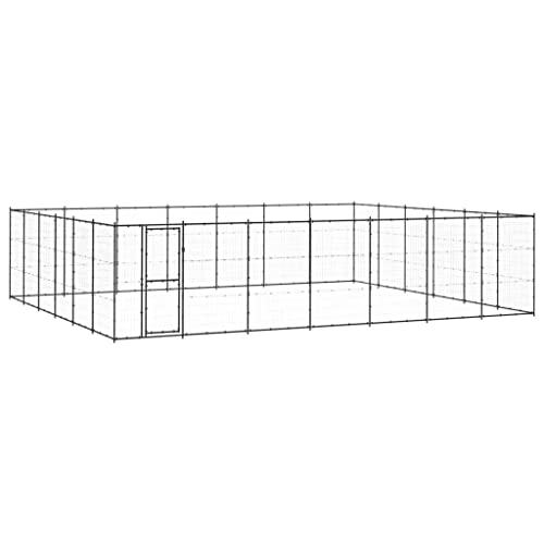 Robuster Outdoor-Hundezwinger für große Hunde, 50,82 m² Auslauf, sicheres Gehege für draußen, langlebiger Welpen-Laufstall aus pulverbeschichtetem Stahl, Tiergehege mit Tür Robuster Outdoor-Hundezwinger für große Hunde, 50,82 m² Auslauf, sicheres Gehege für draußen, langlebiger Welpen-Laufstall aus pulverbeschichtetem Stahl, Tiergehege mit Tür von Teenpull