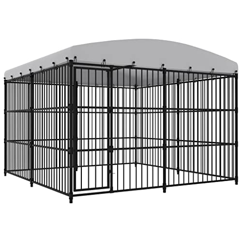 Robuster Outdoor-Hundezwinger mit Dach, 300x300x210 cm, Sicherer Auslauf für Hunde, Welpen, Haustiere im Garten Robuster Outdoor-Hundezwinger mit Dach, 300x300x210 cm, Sicherer Auslauf für Hunde, Welpen, Haustiere im Garten von Teenpull