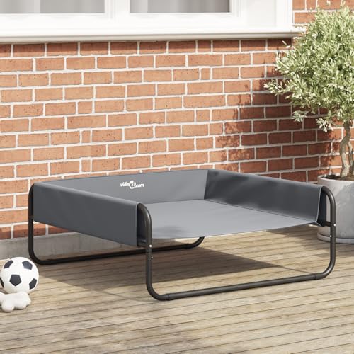Teenpull Erhöhtes Hundebett für große Hunde, Oxford Stoff, Hellgrau, Robustes Stahlgestell, waschbar, ideal für Innen- und Außenbereich Teenpull Erhöhtes Hundebett für große Hunde, Oxford Stoff, Hellgrau, Robustes Stahlgestell, waschbar, ideal für Innen- und Außenbereich von Teenpull