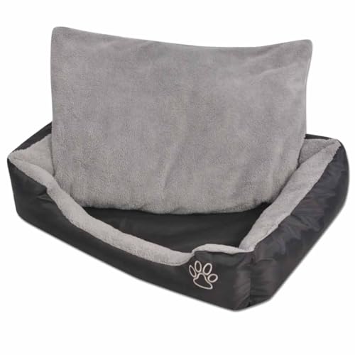 Teenpull Hundebett Größe L Schwarz, Wasserabweisend, Kuschelig für Hunde und Katzen, Robustes Oxford-Gewebe, Ideal für Innenbereich Teenpull Hundebett Größe L Schwarz, Wasserabweisend, Kuschelig für Hunde und Katzen, Robustes Oxford-Gewebe, Ideal für Innenbereich von Teenpull