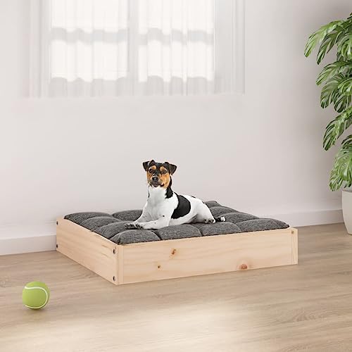 Teenpull Hundebett aus massivem Kiefernholz, 51,5x44x9 cm, robust für kleine Hunde, langlebiges Indoor-Möbelstück, einfaches Design für Haustiere Teenpull Hundebett aus massivem Kiefernholz, 51,5x44x9 cm, robust für kleine Hunde, langlebiges Indoor-Möbelstück, einfaches Design für Haustiere von Teenpull