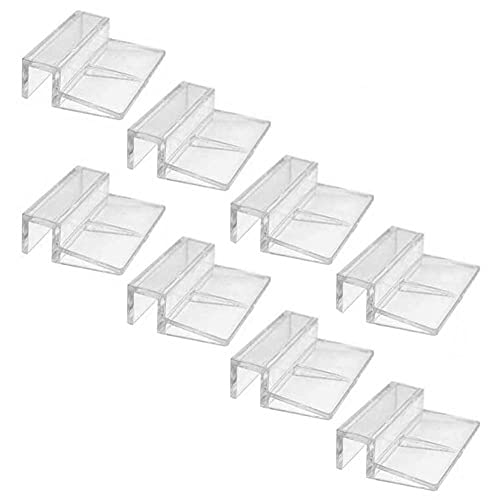 Teensery 8 Stück Aquarium-Glasabdeckung, Clip-Klemme für Aquarien, transparent, 8 mm von Teensery