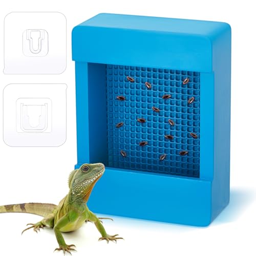 Teenyyou Chamäleon-Futterstation für Bartdrachen, Käfer, Holz, Bartdrache, Futterstation für Insekten, Reptilien, mit Gitterplatte zum Füttern von Chamäleon, Gecko, Eidechse, Frosch, Aquarium-Zubehör Teenyyou Chamäleon-Futterstation für Bartdrachen, Käfer, Holz, Bartdrache, Futterstation für Insekten, Reptilien, mit Gitterplatte zum Füttern von Chamäleon, Gecko, Eidechse, Frosch, Aquarium-Zubehör von Teenyyou