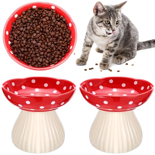 Teenyyou Erhöhte Keramik-Katzennäpfe für Katzen, Schnurrhaarfreundlich, erhöhter Futternapf für Katzen und Wasser, breite Futternäpfe für flache Kätzchen, erhöhtes Haustiergeschirr für einfaches Teenyyou Erhöhte Keramik-Katzennäpfe für Katzen, Schnurrhaarfreundlich, erhöhter Futternapf für Katzen und Wasser, breite Futternäpfe für flache Kätzchen, erhöhtes Haustiergeschirr für einfaches von Teenyyou