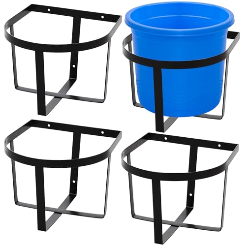Teenyyou Robuster Metall-Eimerhalter, 1,8 l, für Pferde, Wasserfutter, vorinstallierter Eimer, Zubehör, Wandhalterung, Organizer für Pferdeställe, Scheune, Bauernhausbedarf, 4 Stück Teenyyou Robuster Metall-Eimerhalter, 1,8 l, für Pferde, Wasserfutter, vorinstallierter Eimer, Zubehör, Wandhalterung, Organizer für Pferdeställe, Scheune, Bauernhausbedarf, 4 Stück von Teenyyou