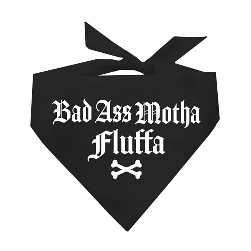 Badass Motha Fluffa Hundehalstuch, bedruckt, verschiedene Farben von Tees & Tails