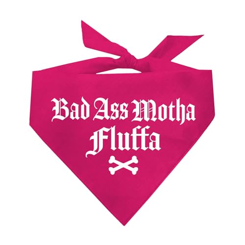 Badass Motha Fluffa Hundehalstuch, bedruckt, verschiedene Farben von Tees & Tails
