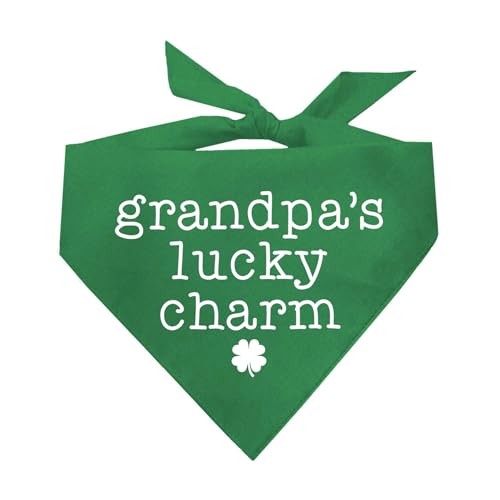 Bandana für Opas Lucky Charm St. Patrick's Day, Grün, OS 1203 von Tees & Tails