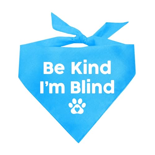 Be Kind I'm Blind Hundehalstuch, Türkis, OS 352 Be Kind I'm Blind Hundehalstuch, Türkis, OS 352 von Tees & Tails