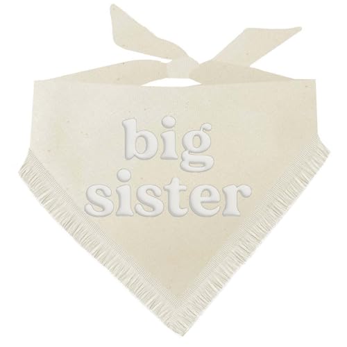 Big Sister Hundehalstuch aus natürlicher Baumwolle, dreieckig, mit Puffdruck und Boho-Fransen, Naturfarben, Puff 24 Trim 1 Big Sister Hundehalstuch aus natürlicher Baumwolle, dreieckig, mit Puffdruck und Boho-Fransen, Naturfarben, Puff 24 Trim 1 von Tees & Tails