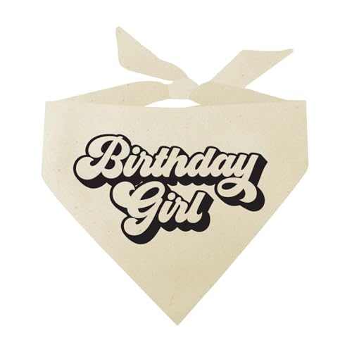 Birthday Girl Hundehalstuch, Retro-Stil, Naturfarben, OS 569 Birthday Girl Hundehalstuch, Retro-Stil, Naturfarben, OS 569 von Tees & Tails