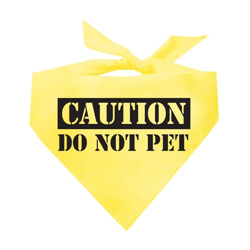 Caution Do Not Pet Hundehalstuch, verschiedene Farben von Tees & Tails