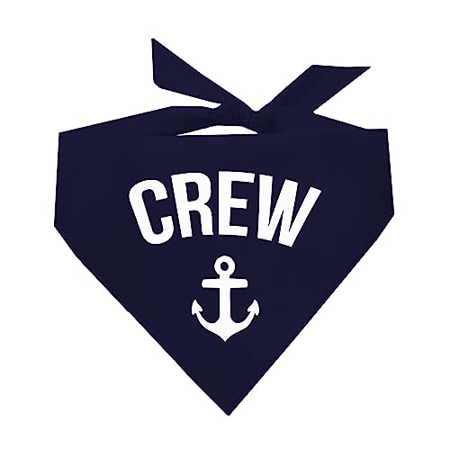 Crew Hundehalstuch, Motiv Sommerboot, Marineblau von Tees & Tails