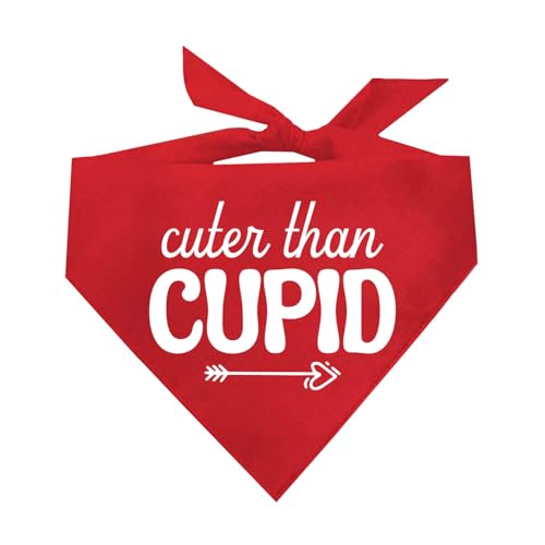 Cuter Than Cupid Valentinstag Hundehalstuch, Rot, OS 1171 Cuter Than Cupid Valentinstag Hundehalstuch, Rot, OS 1171 von Tees & Tails