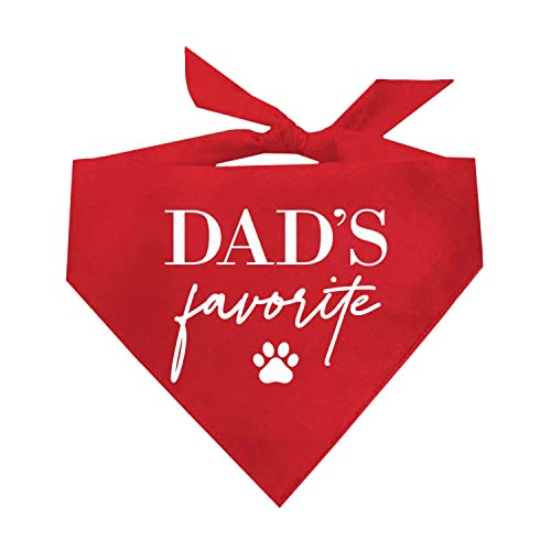 Dad's Favorite Hundehalstuch, Vatertag, verschiedene Farben von Tees & Tails