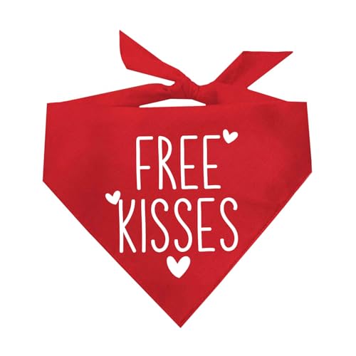 Free Kisses Hundehalstuch zum Valentinstag, Rot, OS 1176 Free Kisses Hundehalstuch zum Valentinstag, Rot, OS 1176 von Tees & Tails