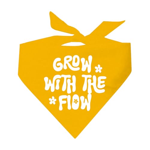 Grow with The Flow Spring Hundehalstuch, Gold, OS 1223 Grow with The Flow Spring Hundehalstuch, Gold, OS 1223 von Tees & Tails