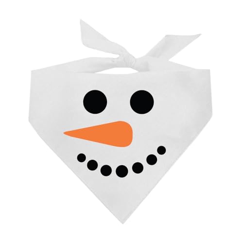 Halloween-Kostüm mit Schneemanngesicht, Hundehalstuch, Weiß, OS 1163 Halloween-Kostüm mit Schneemanngesicht, Hundehalstuch, Weiß, OS 1163 von Tees & Tails