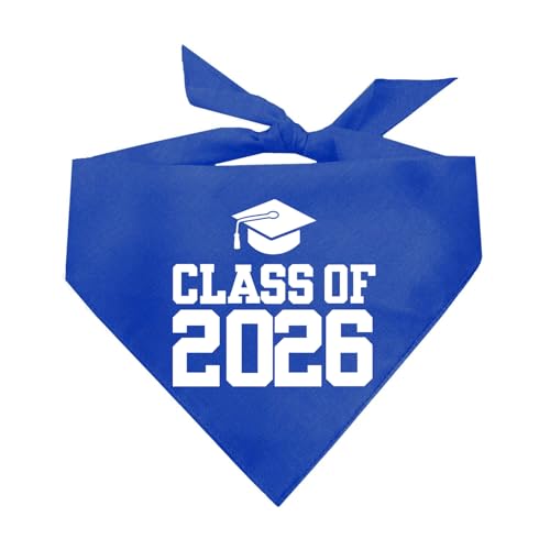 Hundehalstuch, 100 % Baumwolle, dreieckig, für Schule, Abschlussfeier, Party, Abschluss, Mutter, Vater, Abschlussfeier, Königsblau, Einheitsgröße 1150 Hundehalstuch, 100 % Baumwolle, dreieckig, für Schule, Abschlussfeier, Party, Abschluss, Mutter, Vater, Abschlussfeier, Königsblau, Einheitsgröße 1150 von Tees & Tails