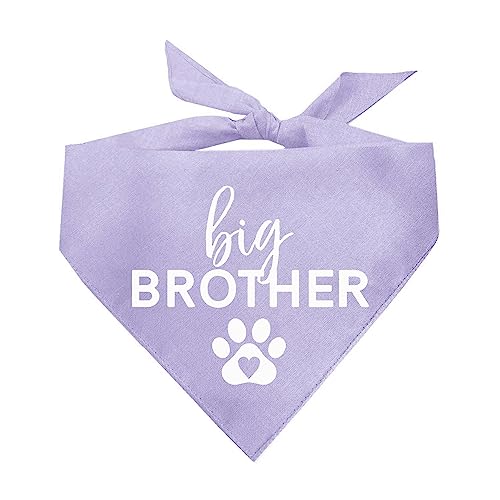 Hundehalstuch, Motiv: Big Brother mit Herzpfote, Lavendel, OS 87 Hundehalstuch, Motiv: Big Brother mit Herzpfote, Lavendel, OS 87 von Tees & Tails
