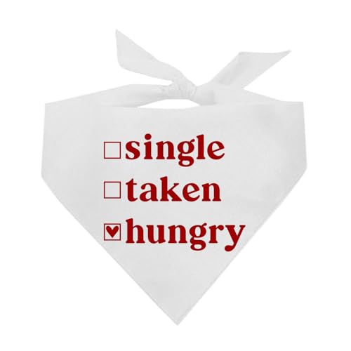 Hundehalstuch, Motiv: Hungrige Checkliste für den Valentinstag, Weiß, OS 1197 Hundehalstuch, Motiv: Hungrige Checkliste für den Valentinstag, Weiß, OS 1197 von Tees & Tails