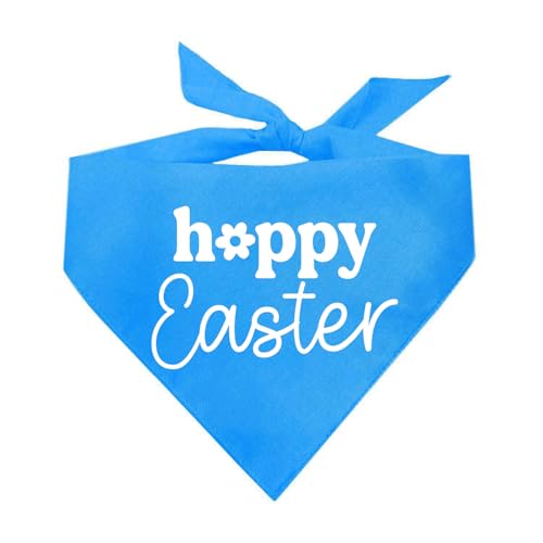 Hundehalstuch "Happy Easter" (Türkis, OS 1217) von Tees & Tails