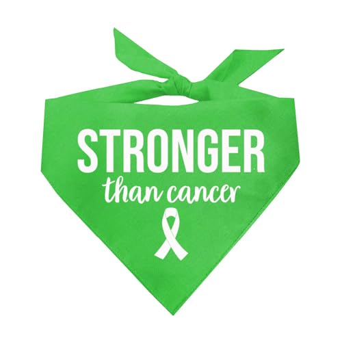 Hundehalstuch "Stronger Than Cancer", Limettengrün, OS 1138 Hundehalstuch "Stronger Than Cancer", Limettengrün, OS 1138 von Tees & Tails