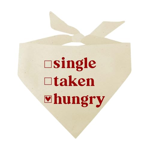 Hundehalstuch für den Valentinstag, Motiv: Hungrige Checkliste (Natur, OS 1197) von Tees & Tails