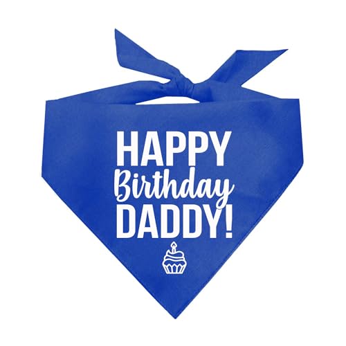Hundehalstuch mit Aufdruck Happy Birthday Daddy von Tees & Tails
