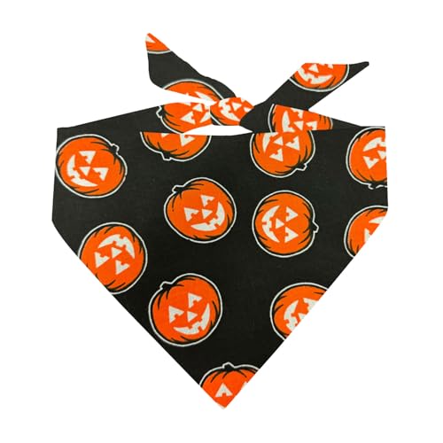 Jack O Lantern Hundehalstuch, leuchtet im Dunkeln, Muster 4, OS) von Tees & Tails