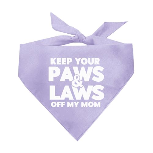 Keep Your Paws and Laws Off My Mom Hundehalstuch, 100 % Baumwolle, verstellbares Dreieck, hergestellt in den USA, Monat der Geschichte der Frauen, feministisch, weibliche Rechte, Lavendel Keep Your Paws and Laws Off My Mom Hundehalstuch, 100 % Baumwolle, verstellbares Dreieck, hergestellt in den USA, Monat der Geschichte der Frauen, feministisch, weibliche Rechte, Lavendel von Tees & Tails