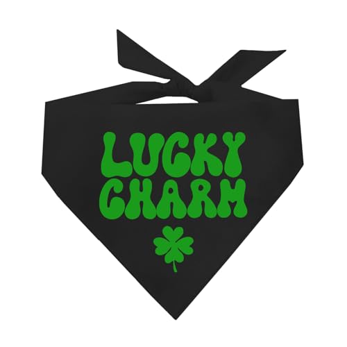 Lucky Charm St. Patrick's Day Hundehalstuch, Schwarz, OS 1206 Lucky Charm St. Patrick's Day Hundehalstuch, Schwarz, OS 1206 von Tees & Tails