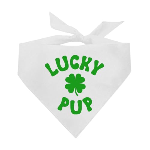Lucky Pup St. Patrick's Day Hundehalstuch, Weiß, OS 1208 Lucky Pup St. Patrick's Day Hundehalstuch, Weiß, OS 1208 von Tees & Tails